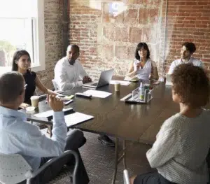 employee engagement in a meeting