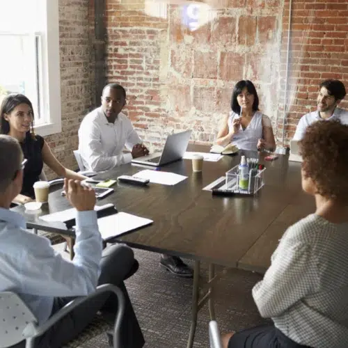 employee engagement in a meeting